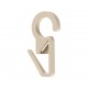 CURTAIN RAIL RING CLIP D.35 D.28 D.23 / NATURAL